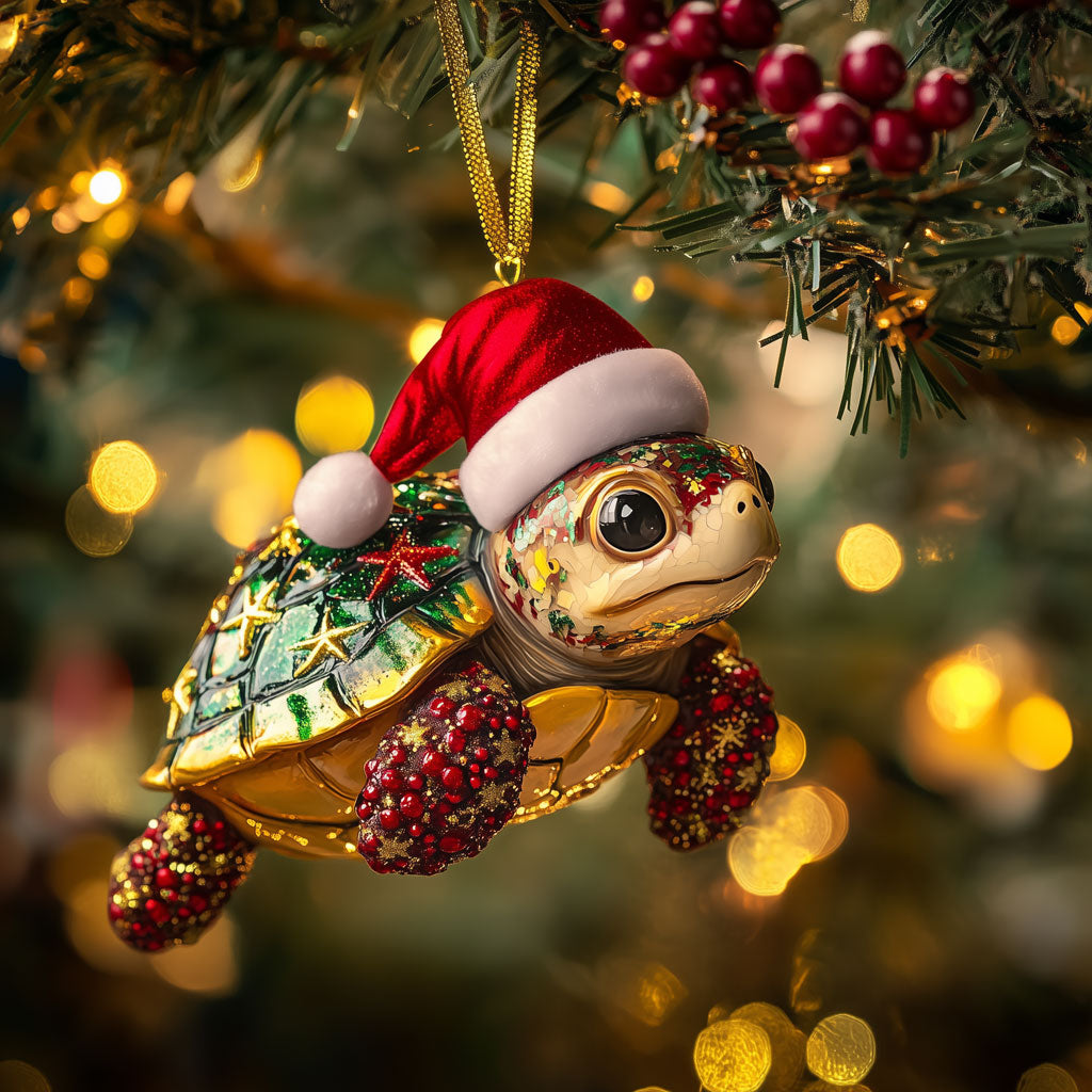 Berry-Finned Turtle LT1110012CL Christmas Ornament
