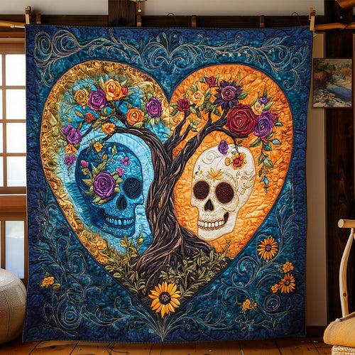 Golden Skull WN0702039CL Quilt