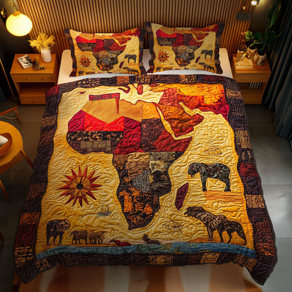 Golden African Safari WN1103118CL Duvet Cover Set