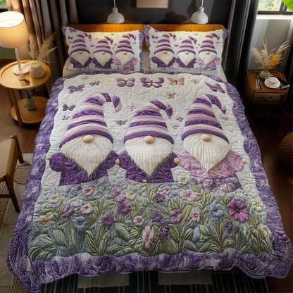 Purple Gnome Trio WN1701146CL Duvet Cover Set