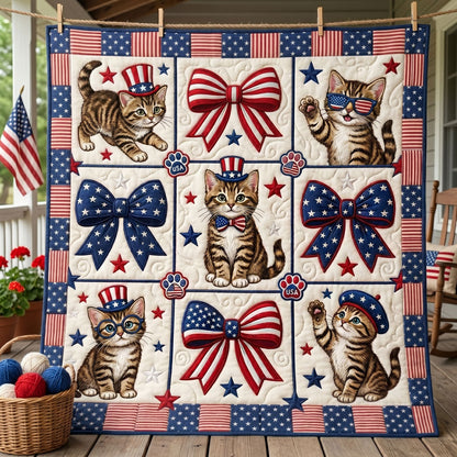 Patriotic Paws And Bows WN3005008CL Quilt