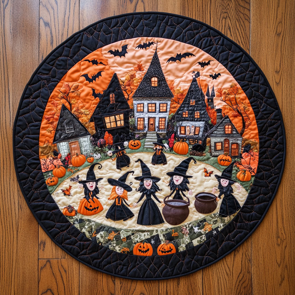 Witch Lantern Grove WN0108061CL Quilted Round Mat