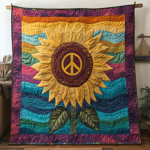 Peace Garden Sunflower WN0901056CL Quilt