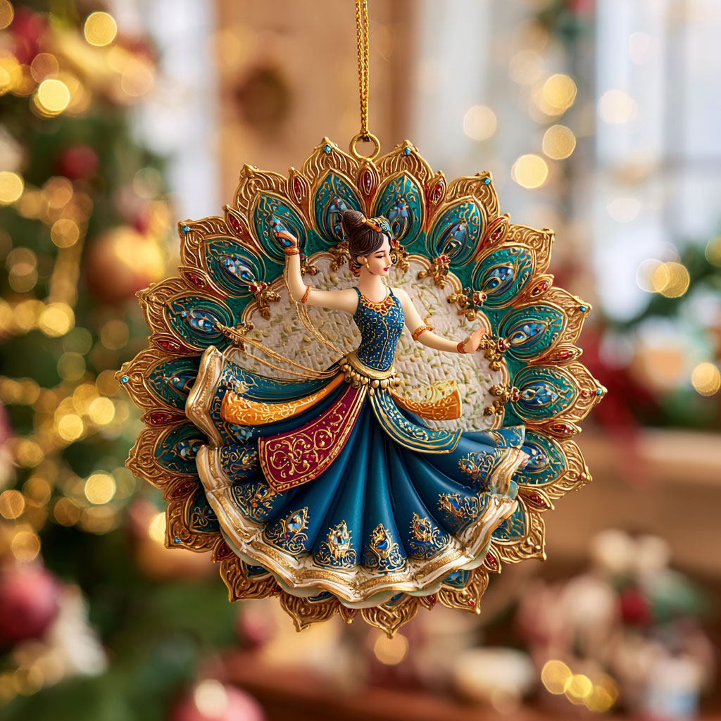 Peacock Queen CW1012053CL Christmas Ornament