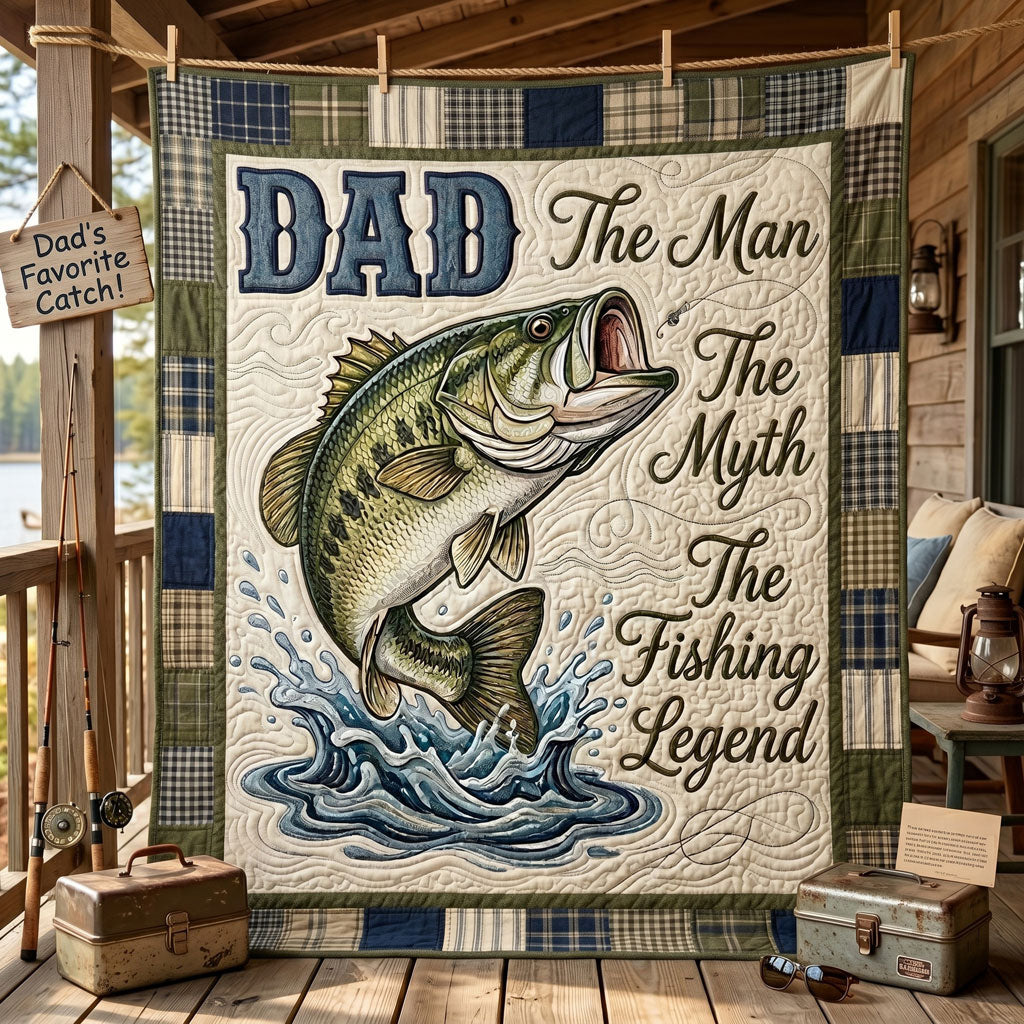 Bass Master Dad WN1506001CL Quilt