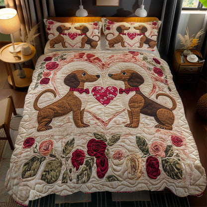 Sweetheart Dachshund WN2602079CL Duvet Cover Set