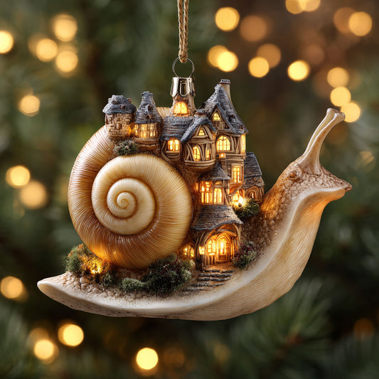 Snail Christmas Village WN0912064CL Christmas Ornament