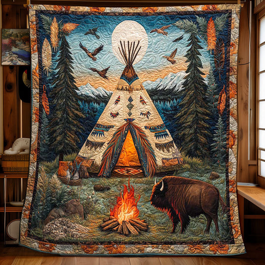 Native American Tribe WP2301005CL Quilt