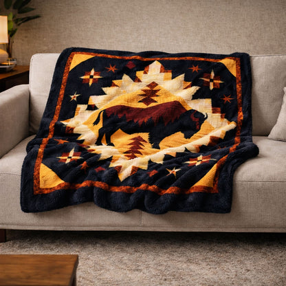 Spirit Bison KL2801005CL Faux Fur Throw Blanket