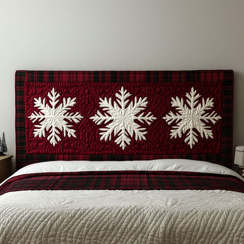 Snowflake Season KL0601044CL Quilted Headboard Slipcover