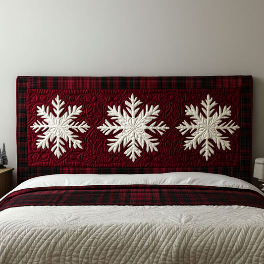 Snowflake Season KL0601044CL Quilted Headboard Slipcover