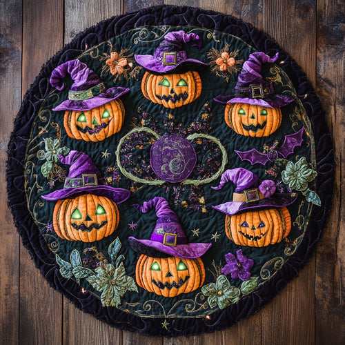 Mystic Pumpkin WN1808099CL Quilted Round Mat