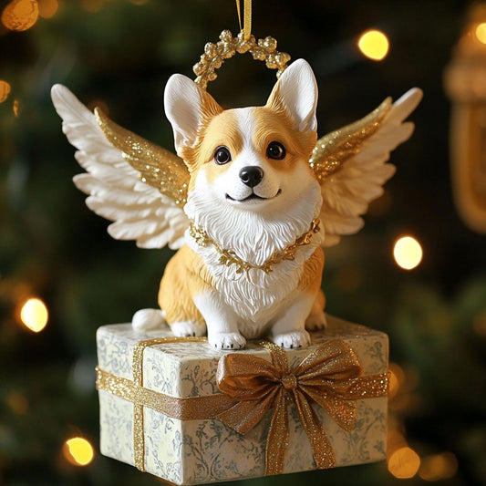 Winged Corgi CP2411098CL Christmas Ornament