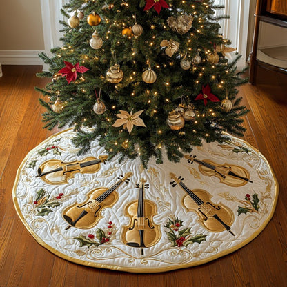 Golden Violin XR1210001CL Quilted Christmas Tree Skirt