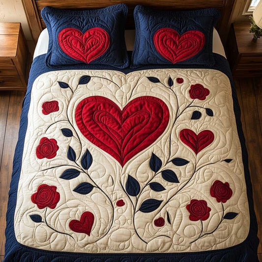 Red Love Rose WP1501034CL Duvet Cover Set