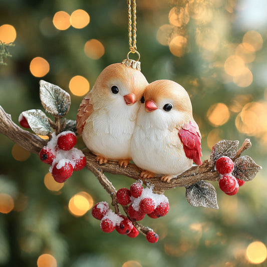 Love Birds CP0612079CL Christmas Ornament