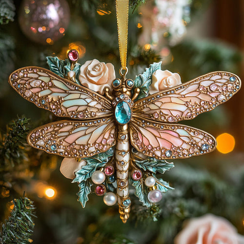 Jewel Dragonfly CW2711035CL Christmas Ornament