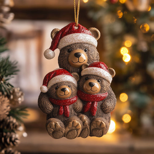 Bear Family Holiday LT1710002CL Christmas Ornament