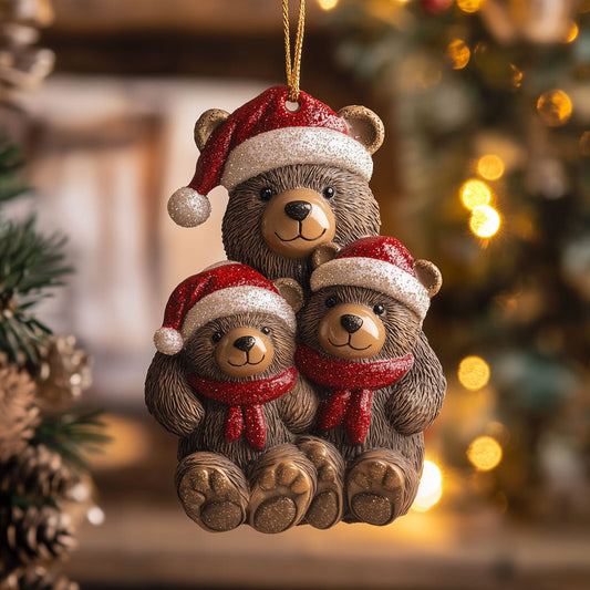 Bear Family Holiday LT1710002CL Christmas Ornament