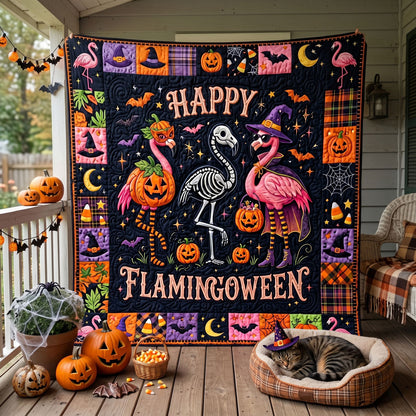 Happy Flamingoween WN2006008CL Quilt