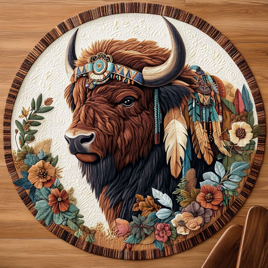 Bison Harmony KL2511006CL Quilted Round Mat