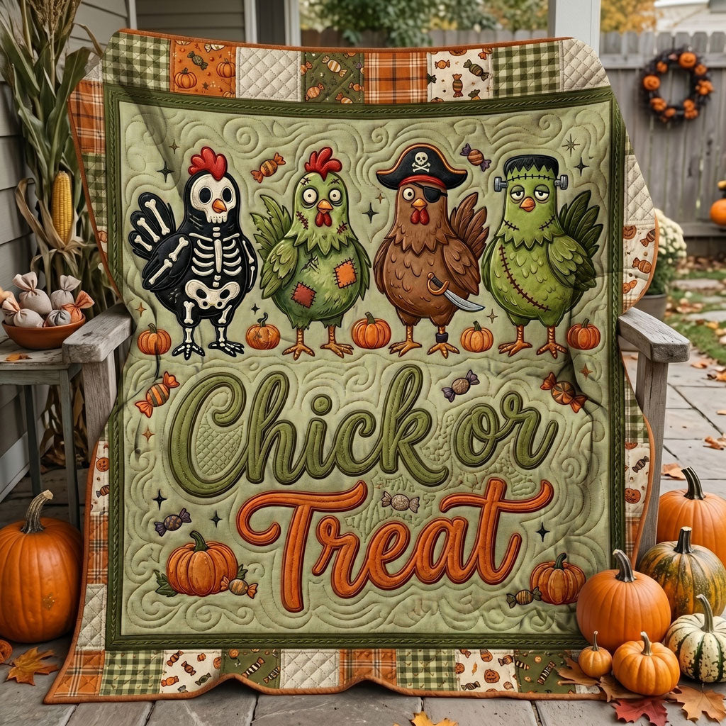 Halloween Chickens Trick Or Treat WN0905008CL Quilt