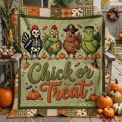 Halloween Chickens Trick Or Treat WN0905008CL Quilt