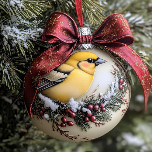 American Goldfinch WJ0312299CL Christmas Ornament