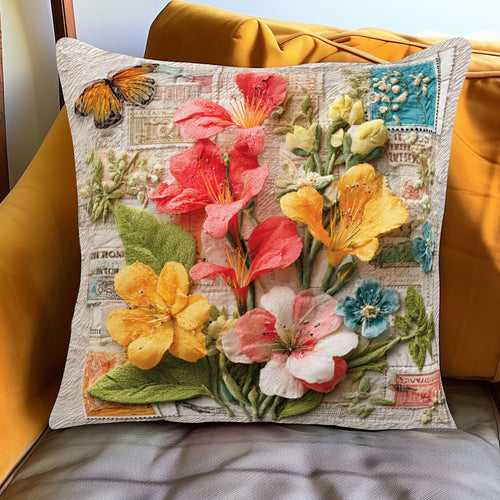 Antique Garden Stamps WJ0901129CL Quilt Pillow Case
