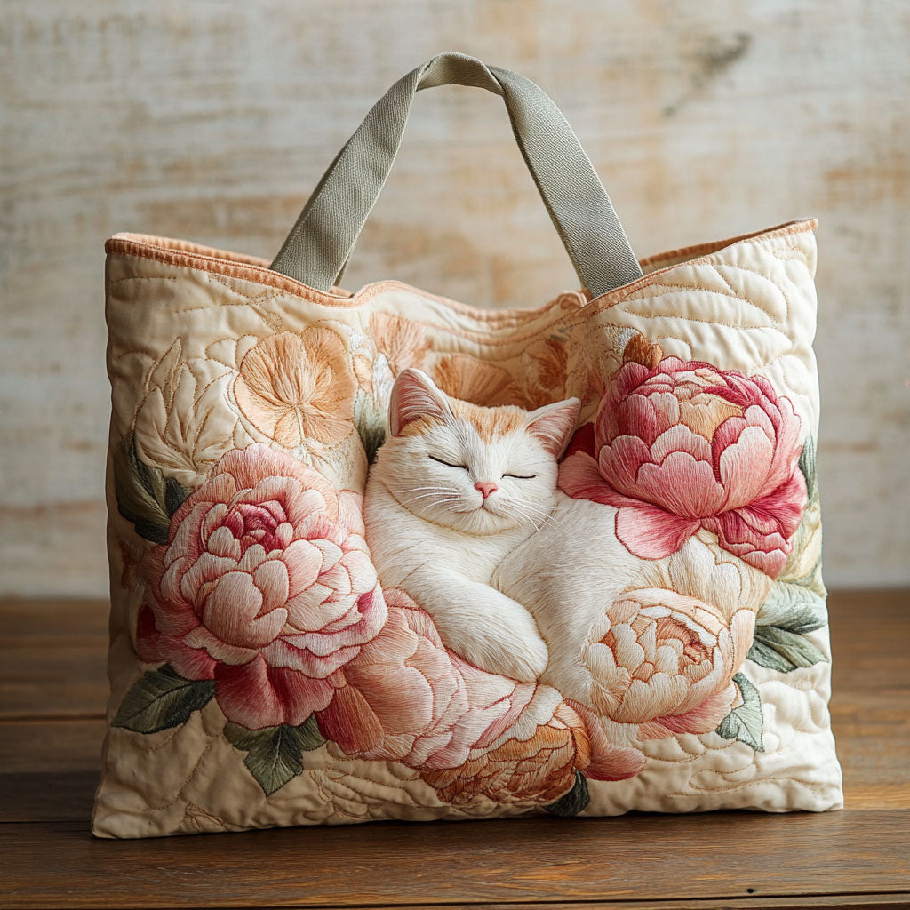 Floral Nap CP1201078CL Quilted Tote Bag