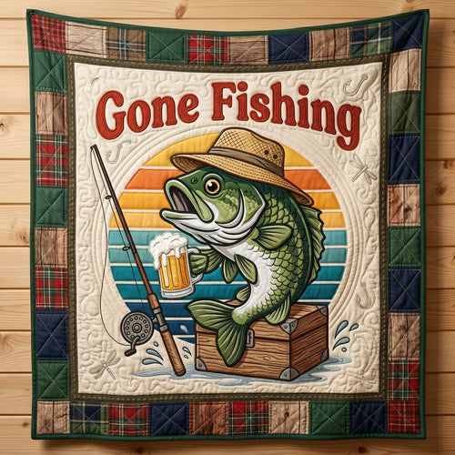 Beer & Bass Fishing WN0505005CL Quilt