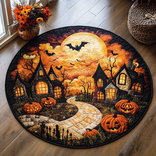 Halloween Howls WJ2307039CL Quilted Round Mat
