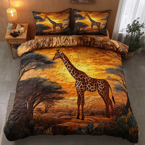 Serene African Giraffe WN0403043CL Duvet Cover Set