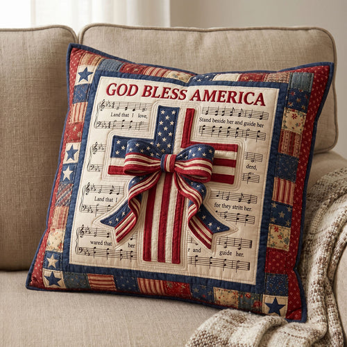 Patriotic Cross And Faith WN2004007CL Quilt Pillow Case