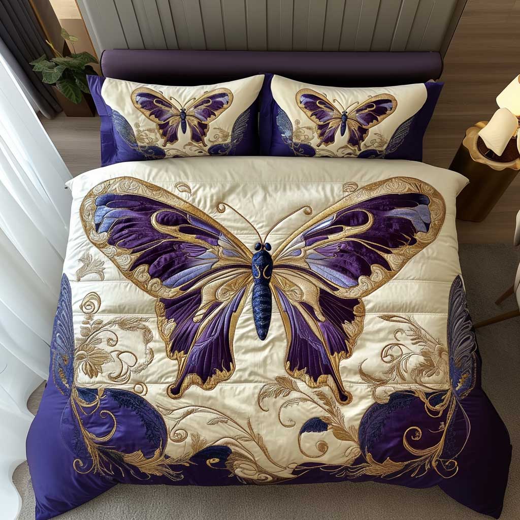 Shimmering Butterfly WN2602032CL Duvet Cover Set