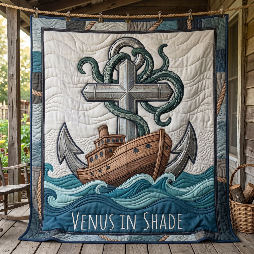 Nautical Leviathan Faith WN2904009CL Quilt