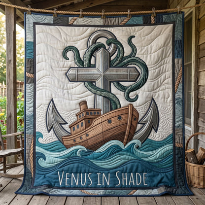 Nautical Leviathan Faith WN2904009CL Quilt