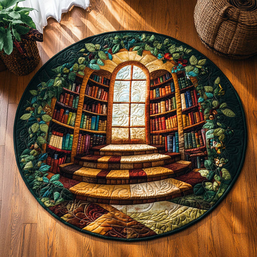 Library WJ1205025CL Quilted Round Mat