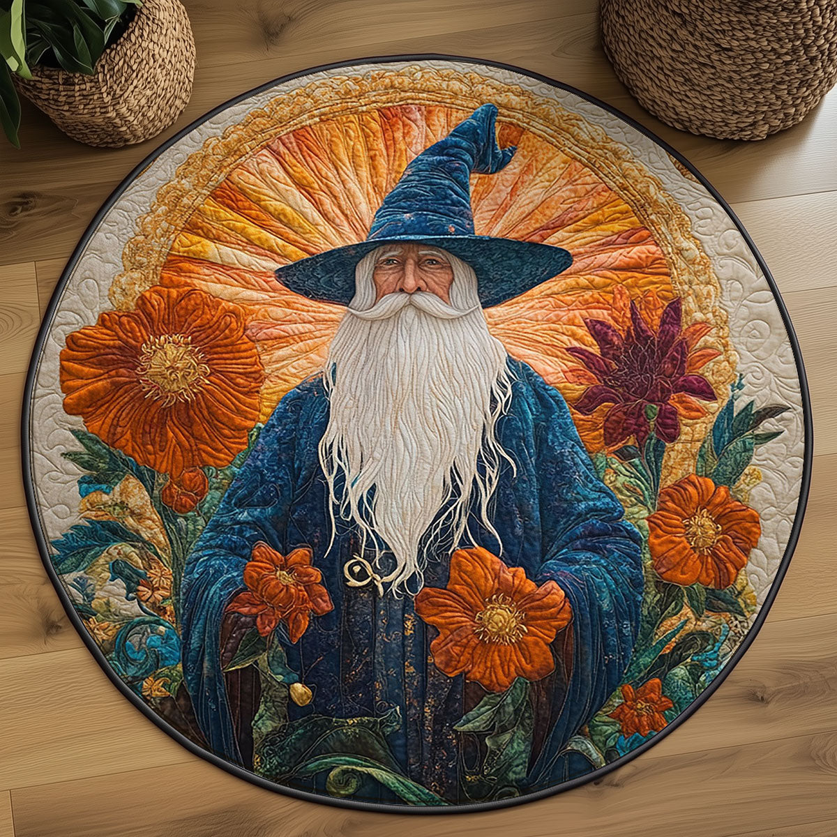 Sunrise Sorcerer WJ3006043CL Quilted Round Mat