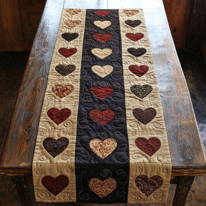 Vintage Heart WJ1005031CL Quilted Table Runner