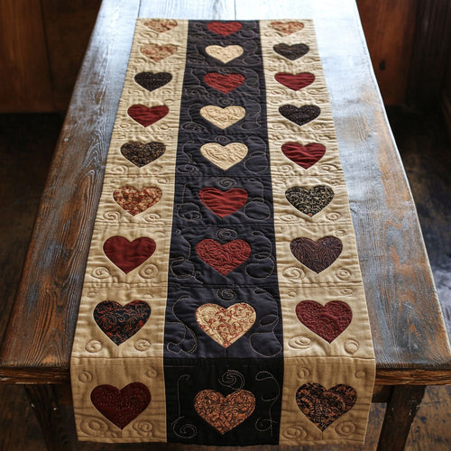 Vintage Heart WJ1005031CL Quilted Table Runner