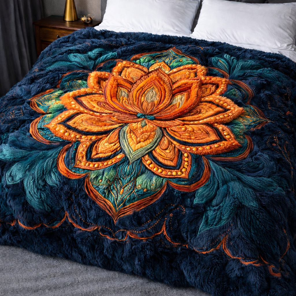 Bright Lotus QA2801003CL Faux Fur Throw Blanket