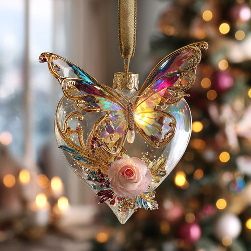 Butterfly Glow CW0412080CL Christmas Ornament