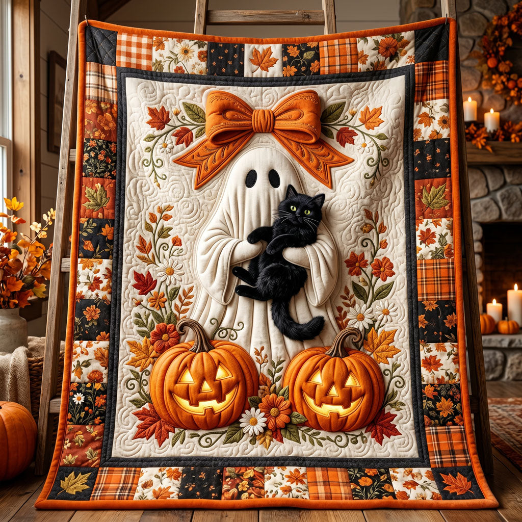 Halloween Ghost Cat WN0905011CL Quilt