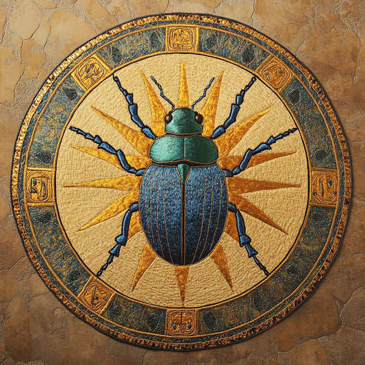 Scarab Cosmos WN0506063CL Quilted Round Mat