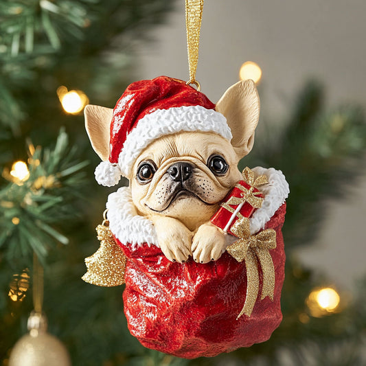Puppy Claus CP1510018CL Christmas Ornament