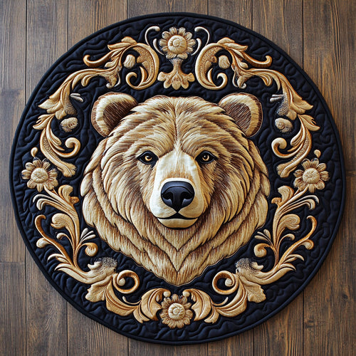 Wild Bear Spirit KL0412003CL Quilted Round Mat
