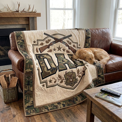 Camo Dad Deer Hunter WN1006004CL Quilt