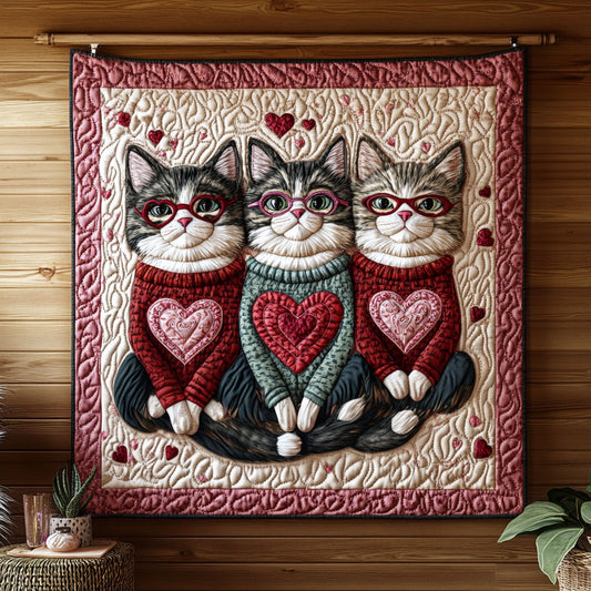 Valentine Kitties KL1501023CL Quilt