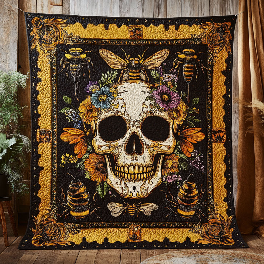 Gold Skull WN2309044CL Quilt